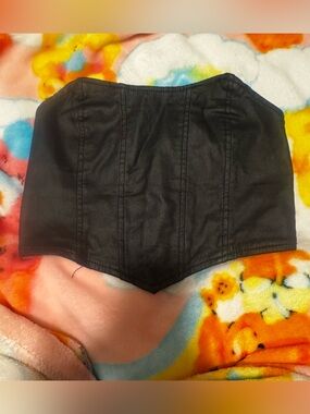 Edikited Leather Lightweight Top